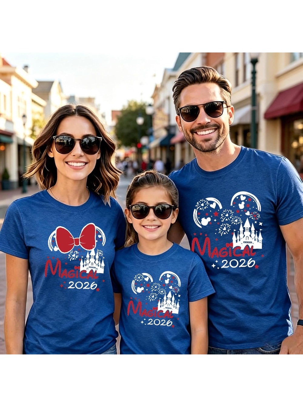 Magical 2026 Womens Blue Graphic Tee